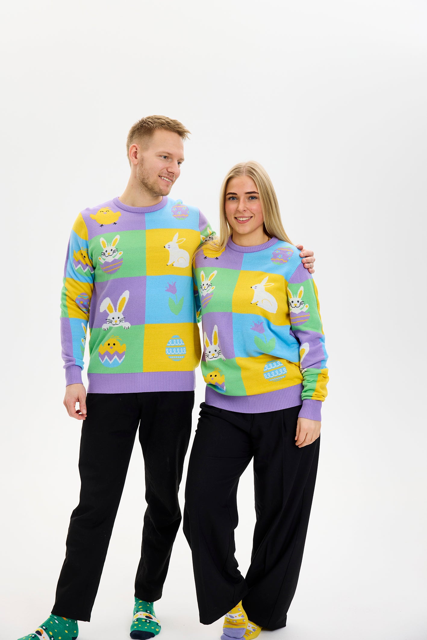 Patchwork Påskegenseren - Dame